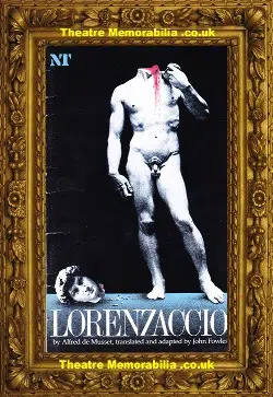 London Olivier Theatre – National Theatre – Lorenzaccio – 1983