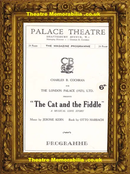 London Palace Theatre – Cat And The Fiddle – 1932