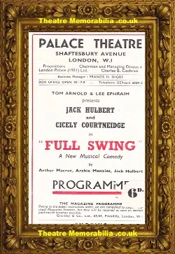 London Palace Theatre – Ful Swing – 1942