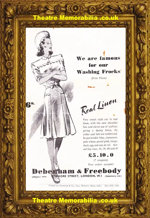 London Palace Theatre - Song Of Norway - 1946