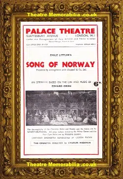 London Palace Theatre – Song Of Norway – 1946