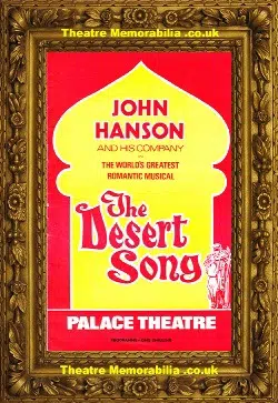 London Palace Theatre – The Desert Song – 1967 Patricia Michael