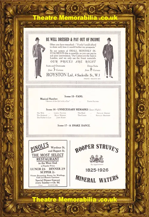 London Palladium Theatre - Palladium Pleasures - 1926 - 2nd