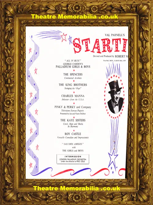 London Palladium Theatre - Star Time - 1950s - Frankie Vaughan