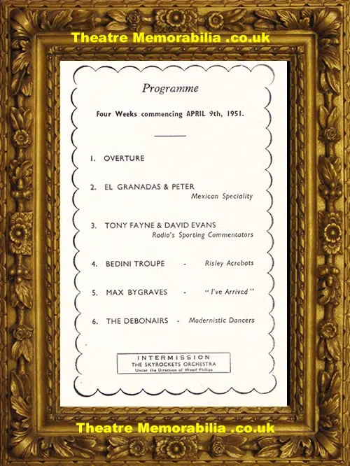 London Palladium Theatre - Variety Show 1951 Judy Garland First