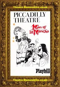 London Piccadilly Theatre – Man Of La Mancha – 1968 – Original