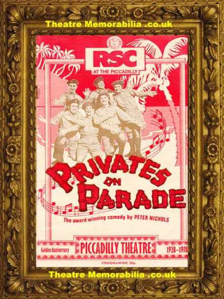London Piccadilly Theatre – Privates On Parade – 1978