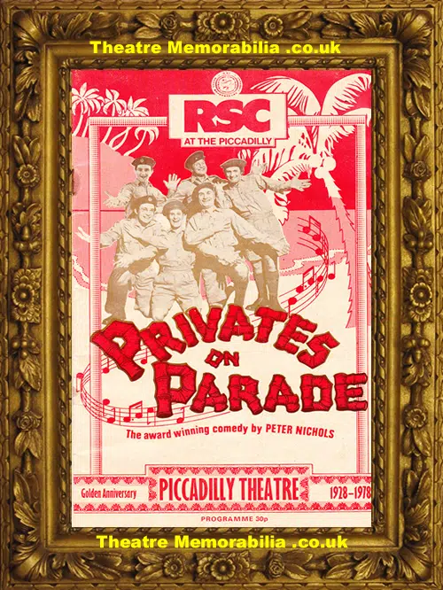 London Piccadilly Theatre - Privates On Parade - 1978