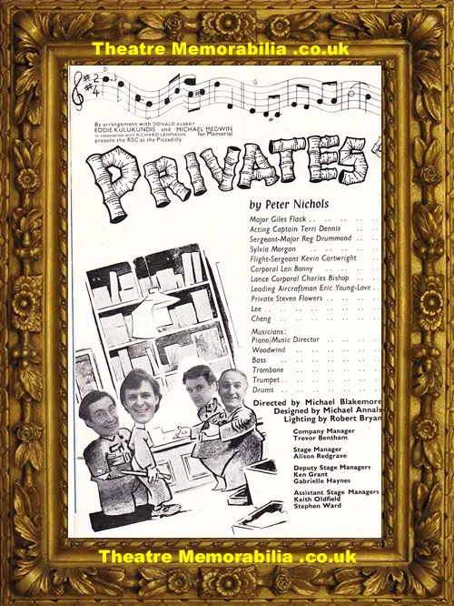 London Piccadilly Theatre - Privates On Parade - 1978