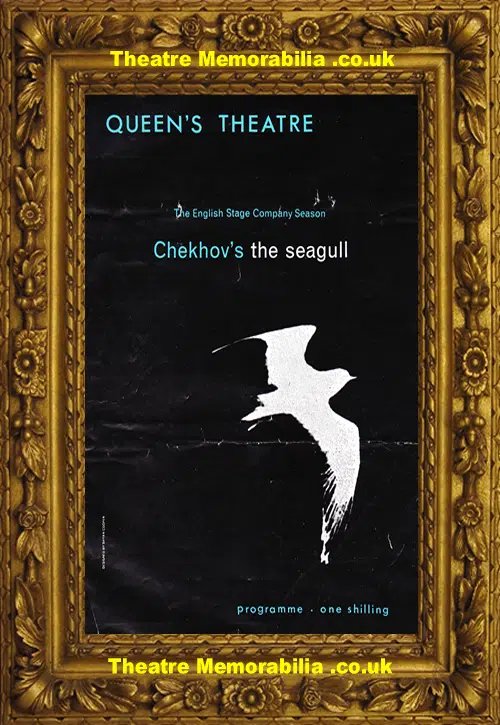 London Queens Theatre - Anton Chekov - The Seagull 1964 Redgrave