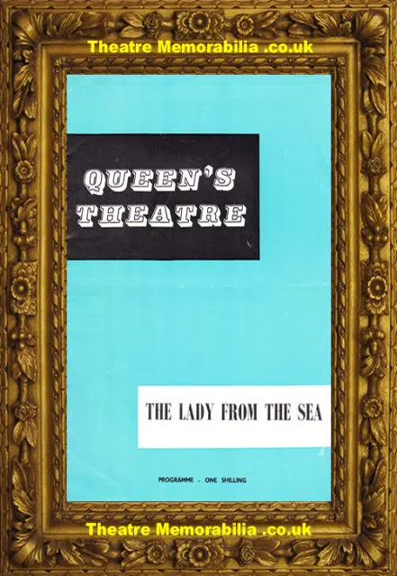 London Queens Theatre – The Lady From The Sea – 1961