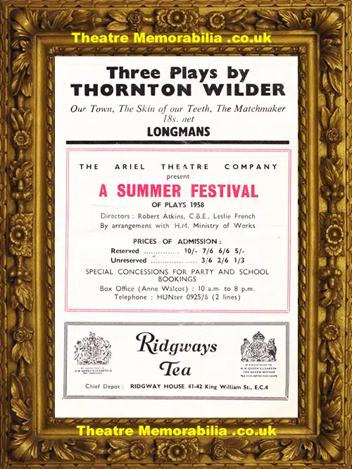 London Regents Park - Taming Of The Shrew - 1958