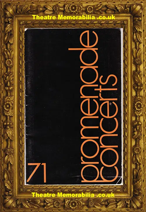 London Royal Albert Hall - Proms Concert BBC Orchestra - 1971