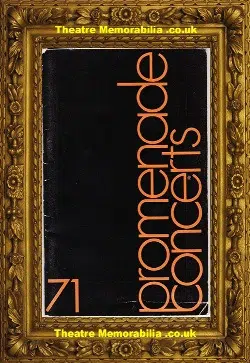 London Royal Albert Hall – Proms Concert BBC Orchestra – 1971