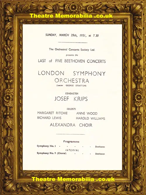 London Royal Albert Hall - Yehudi Menuhin Festival Britain 1951