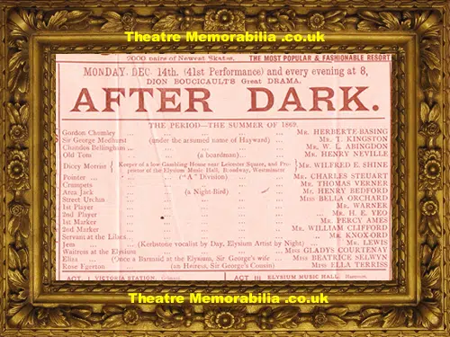 London Royal Princess Theatre - After Dark - 1891