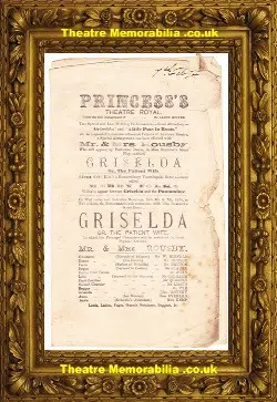 London Royal Princess Theatre – Griselda – 1874