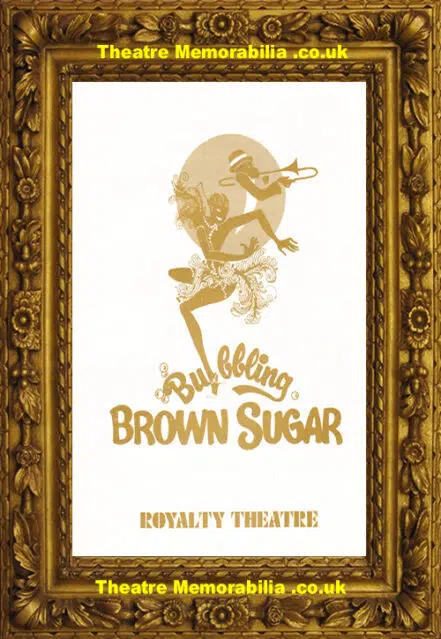 London Royalty Theatre – Bubbling Brown Sugar – 1977