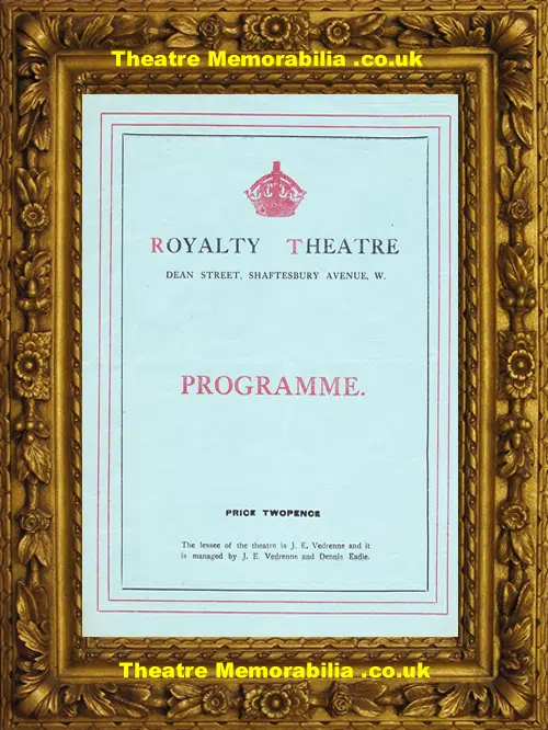 London Royalty Theatre - My Lady's Dress - 1914