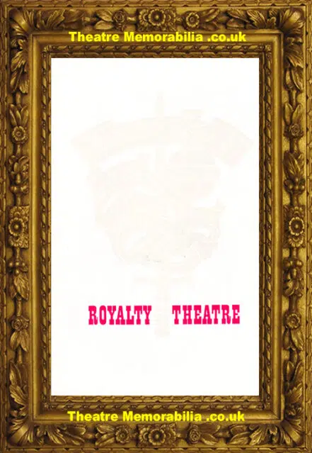 London Royalty Theatre – The Miracle Worker – 1961