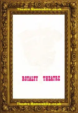 London Royalty Theatre – The Miracle Worker – 1961