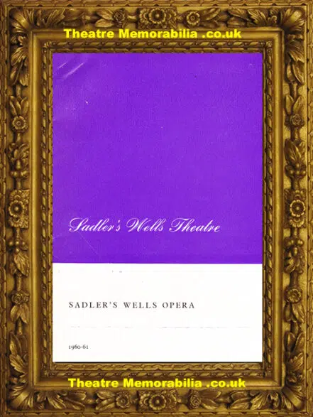 London Sadler’s Wells Theatre – Ariadne On Naxos – 1961 Opera