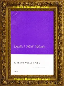 London Sadler’s Wells Theatre – Ariadne On Naxos – 1961 Opera