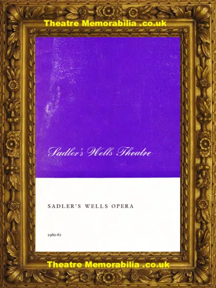 London Sadler’s Wells Theatre – The Nightingale – 1960 Opera