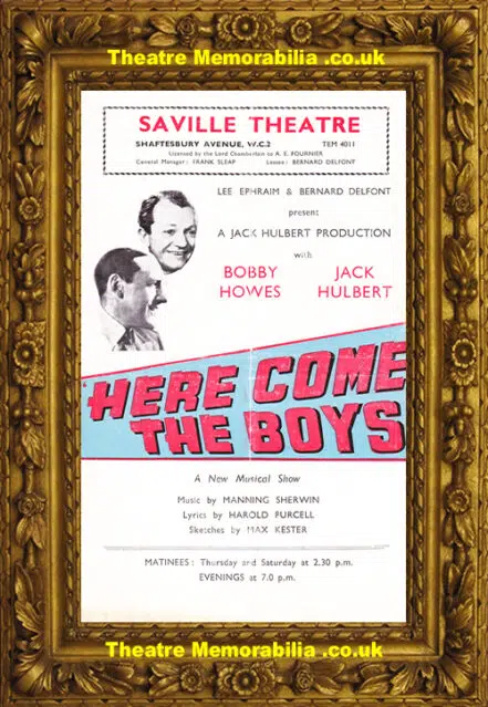 London Saville Theatre – Here Come The Boys – 1946