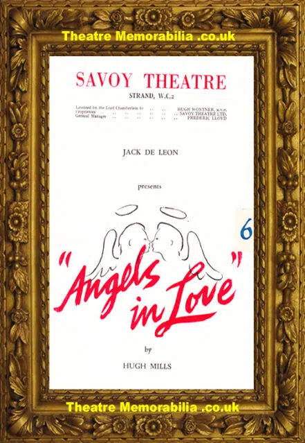 London Savoy Theatre – Angels In Love – 1954