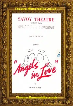 London Savoy Theatre – Angels In Love – 1954