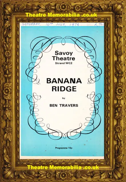 London Savoy Theatre – Banana Ridge – 1976 – Geoge Cole