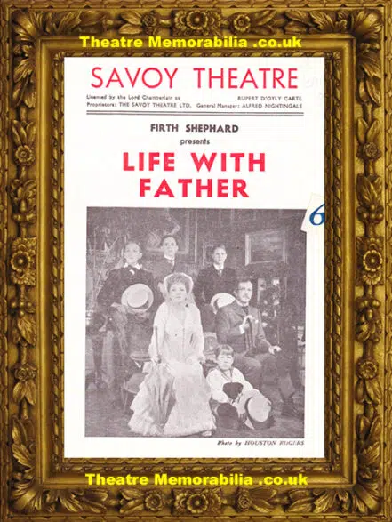 London Savoy Theatre – Life With Father – 1947