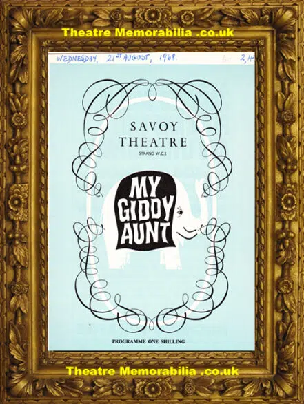 London Savoy Theatre – My Giddy Aunt – 1968 – Irene Handl