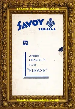 London Savoy Theatre – Please – 1954