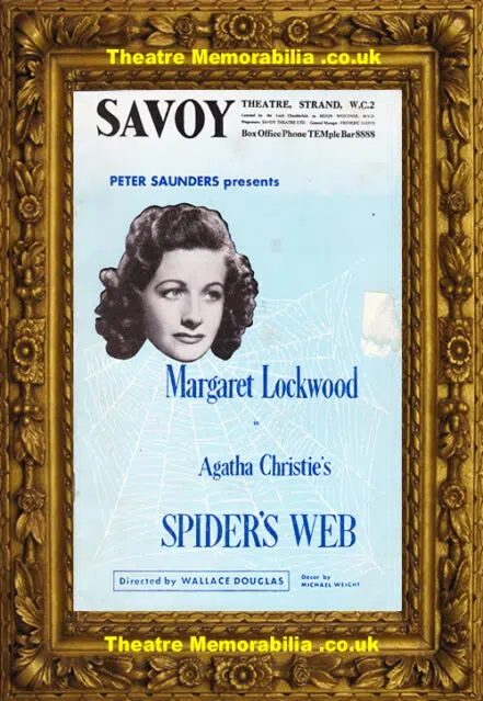 London Savoy Theatre – Spiders Web – 1955 – Lockwood