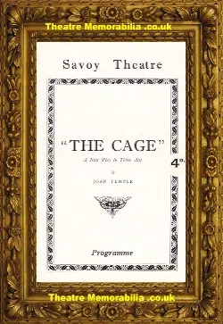London Savoy Theatre – The Cage – 1927
