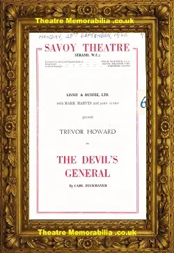 London Savoy Theatre – The Devil’s General – 1953