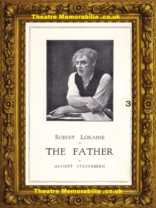 London Savoy Theatre - The Father - 1927 - Robert Loraine