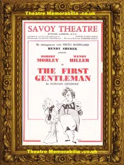 London Savoy Theatre - The First Gentleman - 1946