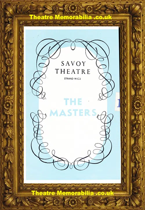London Savoy Theatre - The Masters - 1963