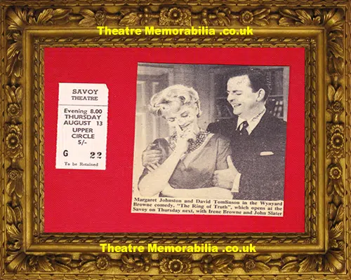 London Savoy Theatre - The Ring Of Truth 1959 - Plus Extras
