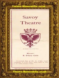 London Savoy Theatre – The Rose Of Persia – 1900