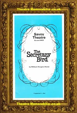London Savoy Theatre – The Secretary Bird – 1968 – John Gregson