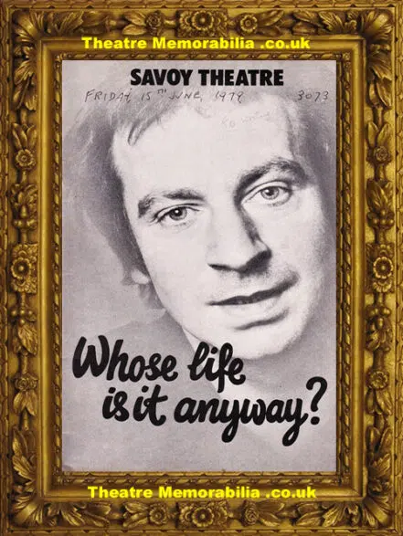 London Savoy Theatre – Whose Life Is It Anyway – 1979