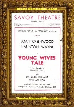 London Savoy Theatre – Young Wives Tale – 1949 – William Fox