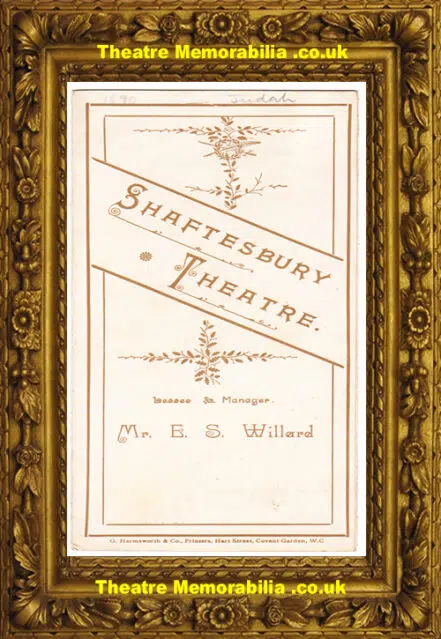 London Shaftesbury Theatre – Judah – 1890