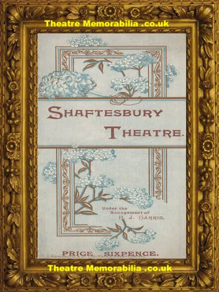 London Shaftesbury Theatre – Morocco Bound – 1893