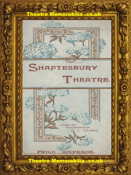 London Shaftesbury Theatre - Morocco Bound - 1893