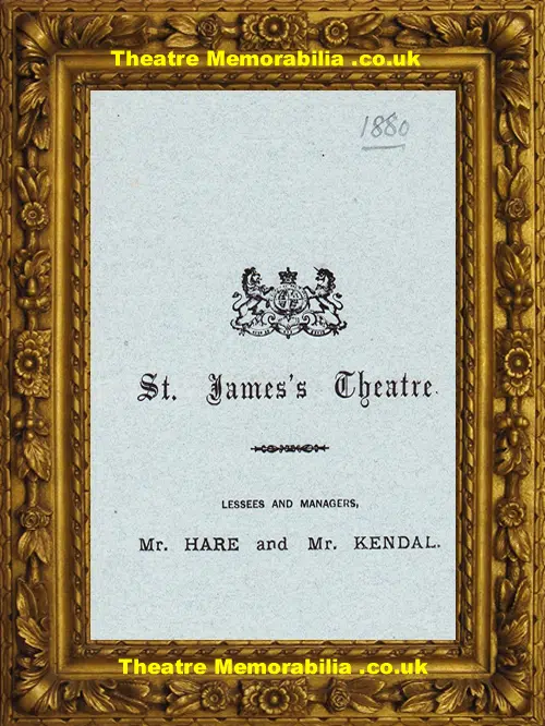 London St James's Theatre - Good Fortune - 1880